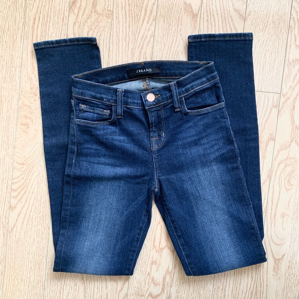 J Brand Siren Blue Jeans Mid Rise Skinny Size 24